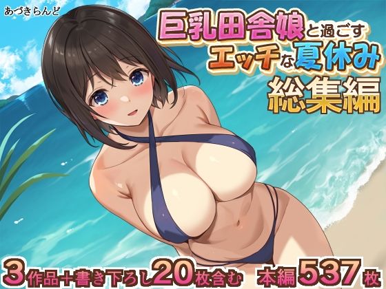 【イラスト・CG集】巨乳田舎娘と過ごすエッチな夏休み1・2・3総集編｜-あづきらんど